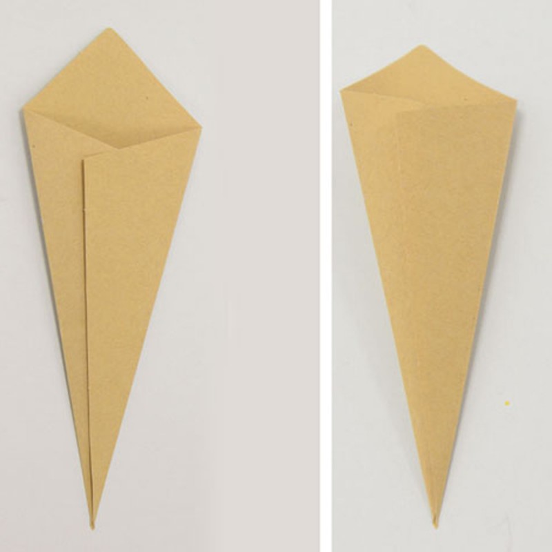 Χωνάκι Ρυζιού (7,5x19,5εκ.) Χάρτινο Κολλημένο Craft 0517914 (50τμχ.)