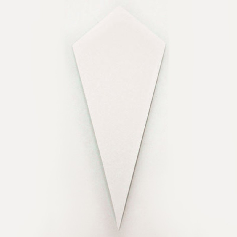 Χωνάκι Ρυζιού (7,5x19,5εκ.) Χάρτινο Κολλημένο Λευκό 0517914 (50τμχ.)