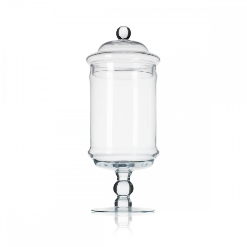 Γυάλινο Βάζο Με Πόδι Και Καπάκι (13.5x36εκ.) 0152.23104