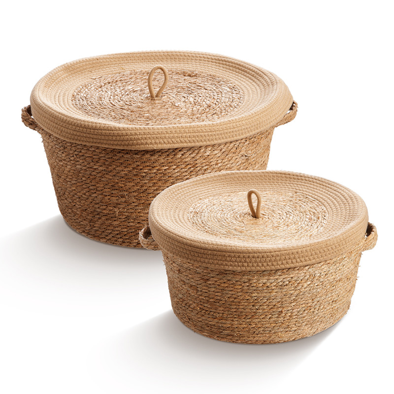 Καλάθι Μπαμπού - Καπελιέρα (Σετ 2τμχ.) 1162407