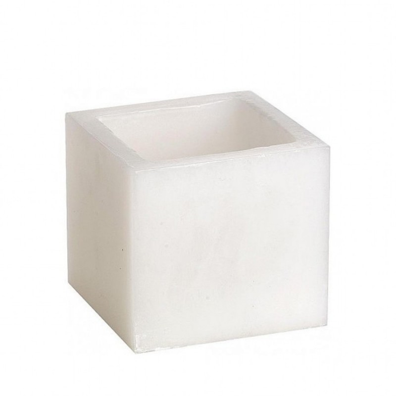 Κερί Λευκό Κούφιο Τετράγωνο (10x10x10εκ.) 
