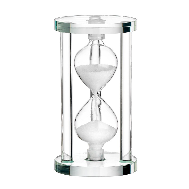 Γυάλινη Κλεψύδρα (6x12.5εκ.) 0152.24454 Με Λευκή Άμμο