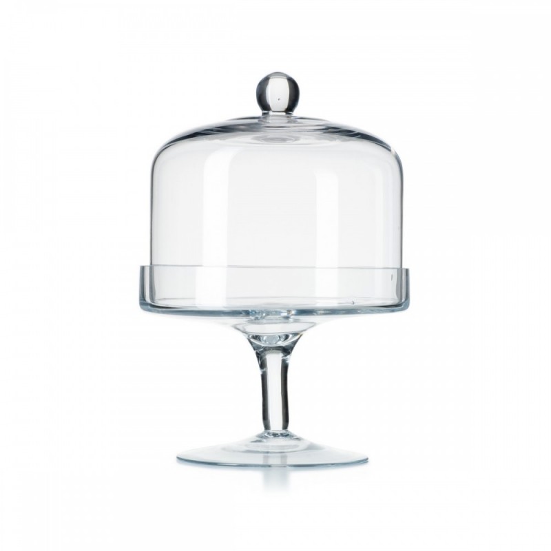 Γυάλινη Τουρτιέρα Με Πόδι (17x25εκ.) 0152.23125