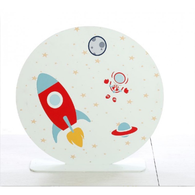 Ξύλινο Διακοσμητικό Τραπεζιού Διάστημα (30x30εκ.) 1047