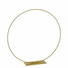 Διακοσμητικός Μεταλλικός Χρυσός Κύκλος Με Βάση (17x35x90εκ.) 0496.23124