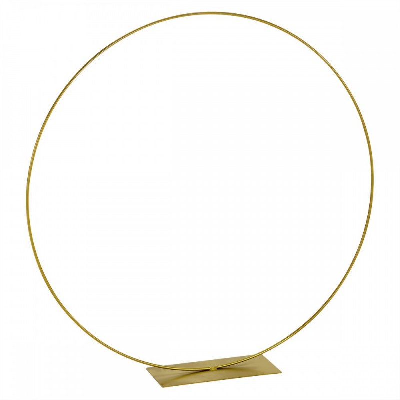 Διακοσμητικός Μεταλλικός Χρυσός Κύκλος Με Βάση (17x35x100εκ.) 0496.23125