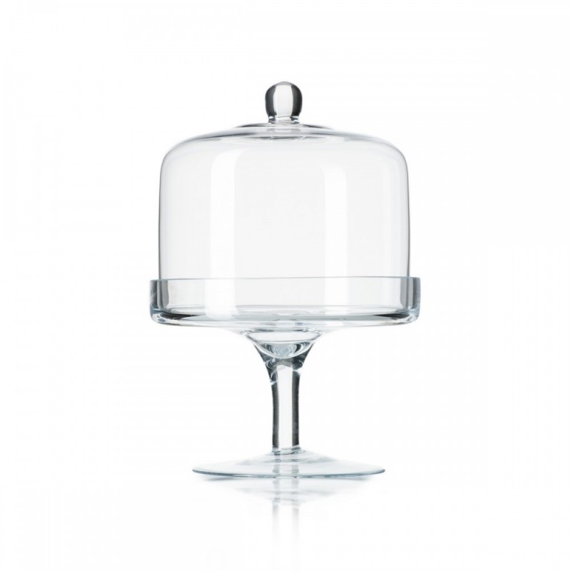 Γυάλινη Τουρτιέρα Με Πόδι (16.5x25εκ.) 0152.23127