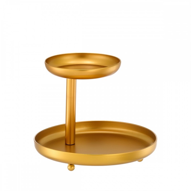 Μεταλλικός Διπλός Χρυσός Δίσκος (30x23εκ.) 0496.23646