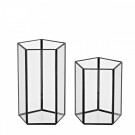 Διακοσμητική Μαύρη Γυάλα Terrarium (12.5x12.5x20εκ.) 0496.24626