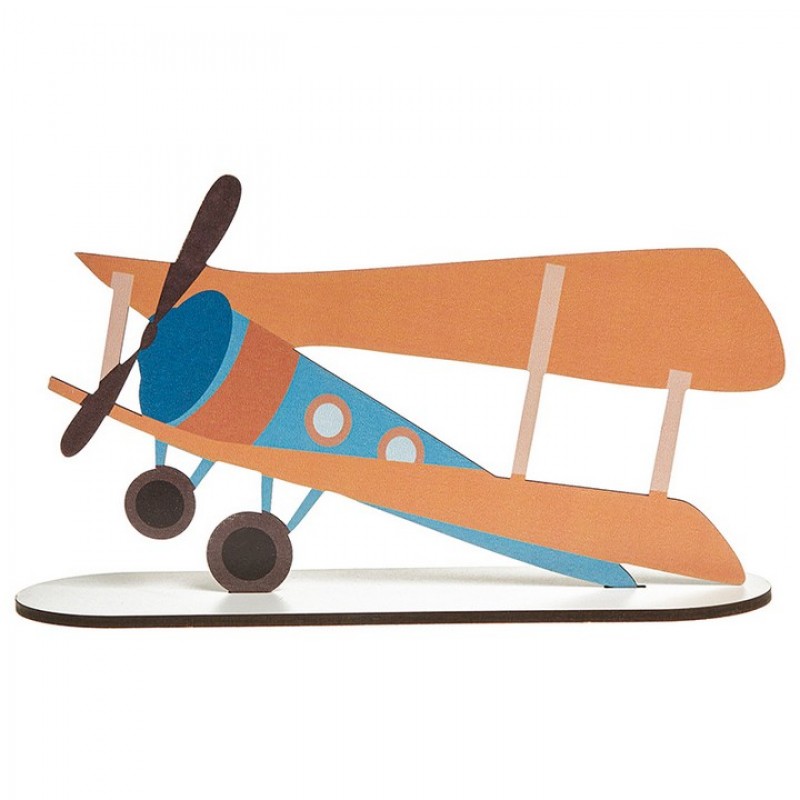 Ξύλινο Διακοσμητικό Τραπεζιού Αεροπλάνο (30εκ.) Κ248 |Sale -50%