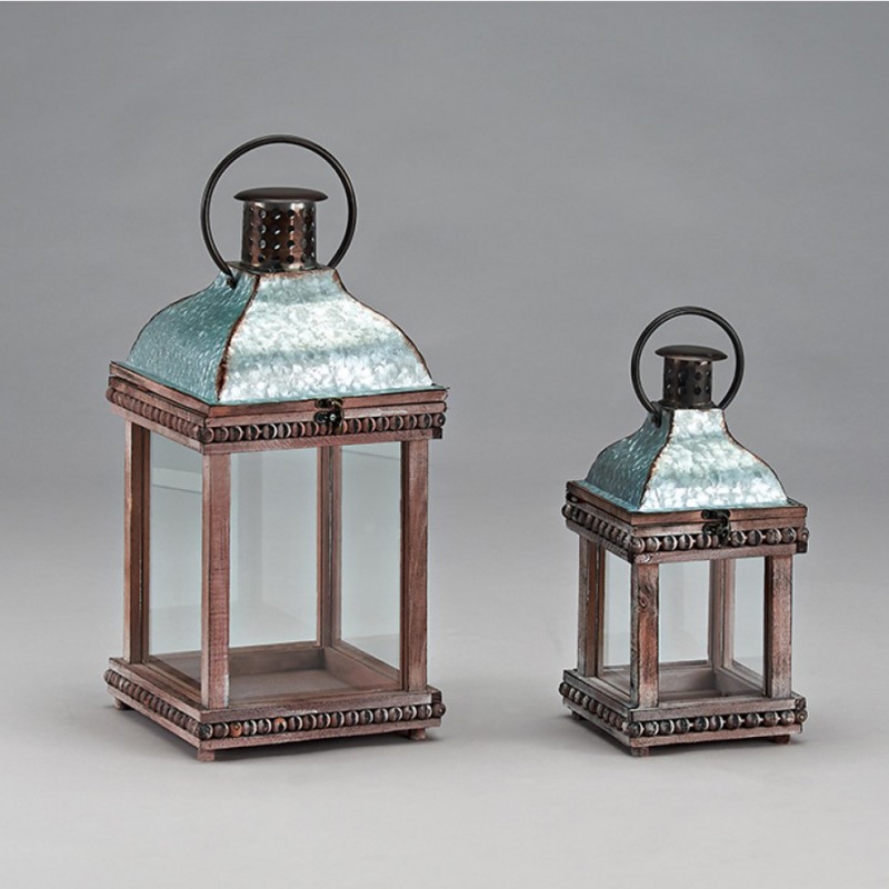 Μεταλλικά Διακοσμητικά Φανάρια (Σετ 2τμχ.) NVK21