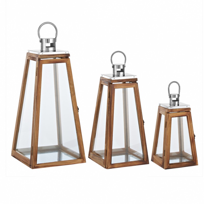 Μεταλλικά Διακοσμητικά Φανάρια (Σετ 3τμχ.) NVK2220