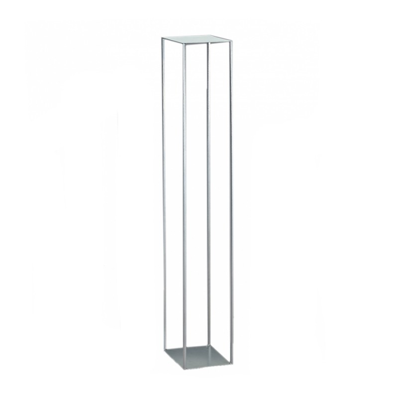 Μεταλλική Βάση Τετράγωνη Ασημί (120εκ.)