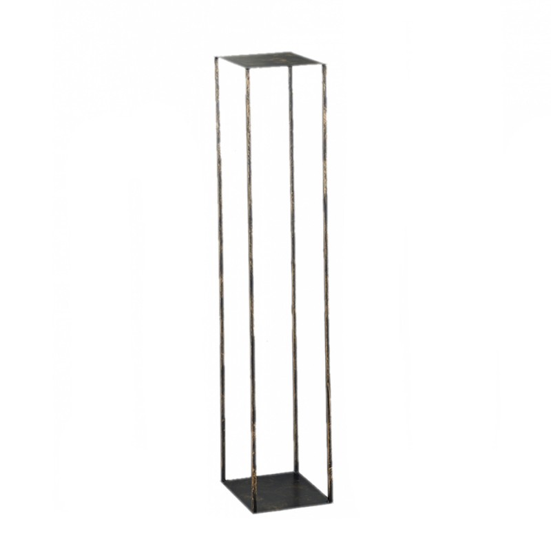 Μεταλλική Βάση Τετράγωνη Χρυσή- Μαύρη (120εκ.)