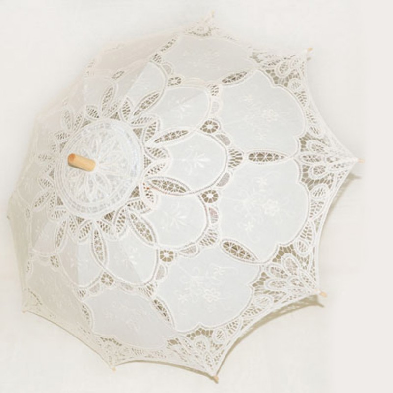 Ομπρέλα Με Βαμβακερή Δαντέλα (66cm)  0519488