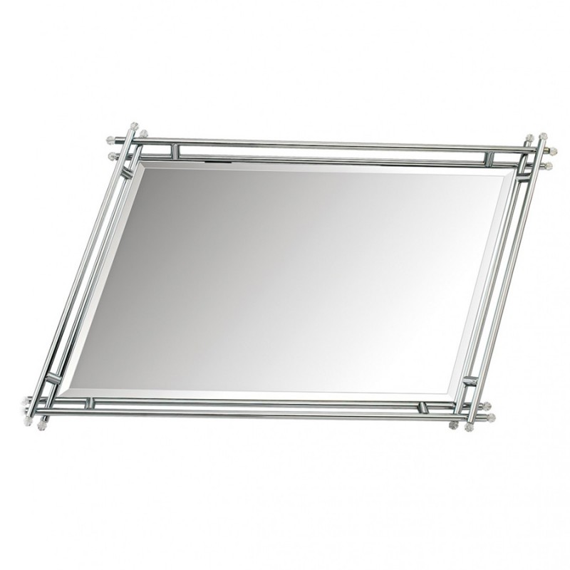 Ανοξείδωτος Δίσκος Με Καθρέπτη - Ασημί ΚΔ1072