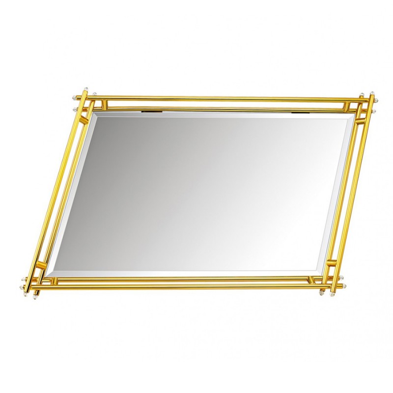 Ανοξείδωτος Δίσκος Με Καθρέπτη - Χρυσό ΚΔ1073