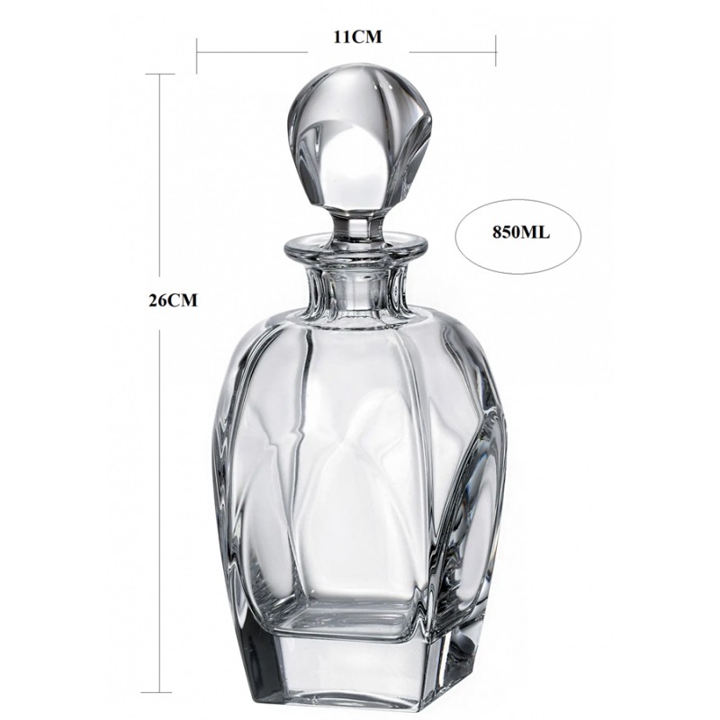 Καράφα Κρυστάλλινη Βοημίας 850ml (11x26εκ.) Fjord ΚΜ581