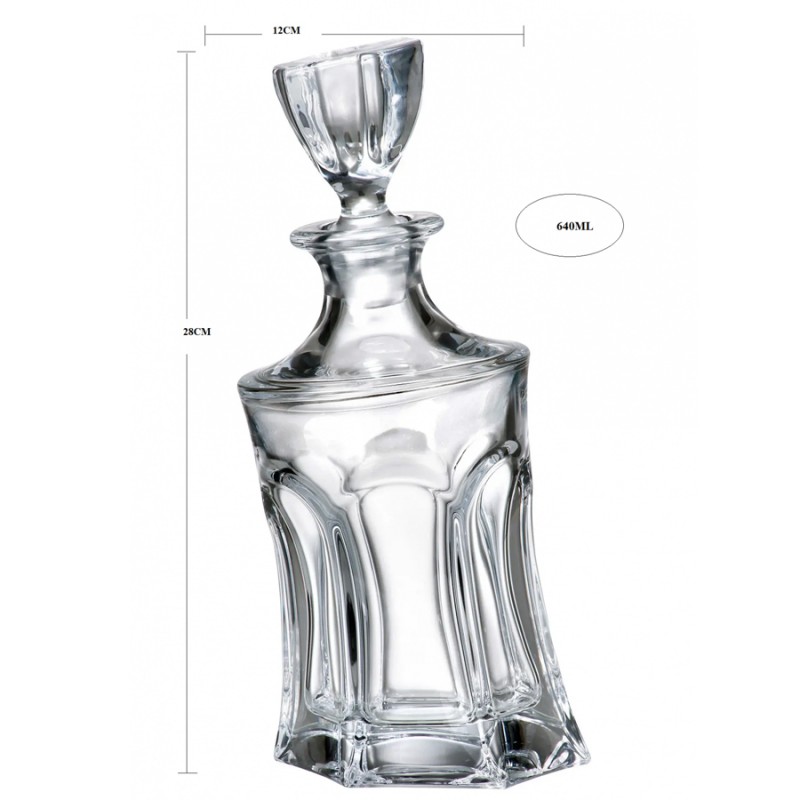 Καράφα Κρυστάλλινη Βοημίας 640ml (12x28εκ.) Acapulco ΚΜ583