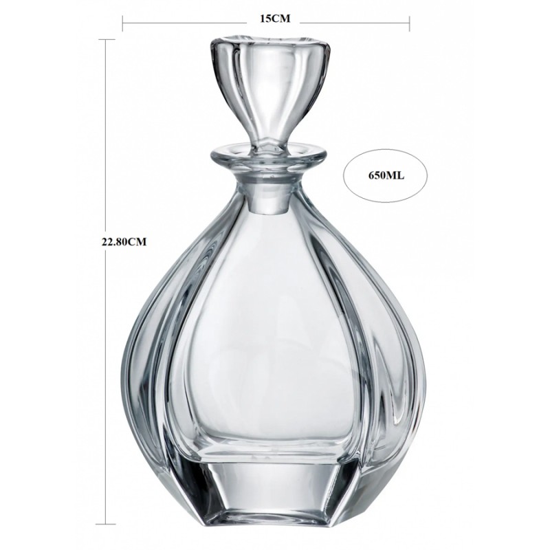 Καράφα Κρυστάλλινη Βοημίας 650ml (15x22,8εκ.) Laguna ΚΜ130