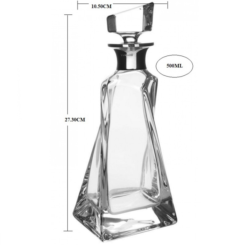 Καράφα Κρυστάλλινη Βοημίας (10,5x27,3εκ.) Lovers ΚΜ110