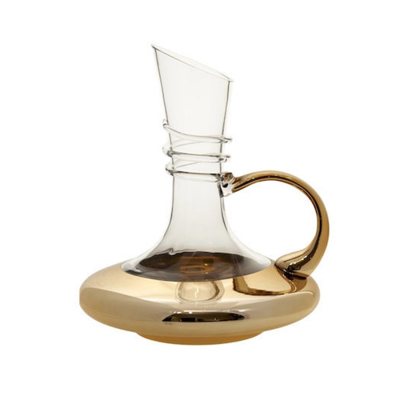Καράφα Γυάλινη 400ml (22x27εκ.) Gold ΚΜ051
