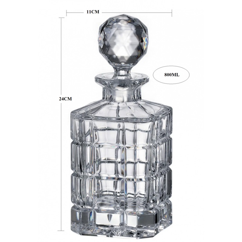 Καράφα Κρυστάλλινη Βοημίας 800ml (11x24εκ.) Timesquare ΚΜ220