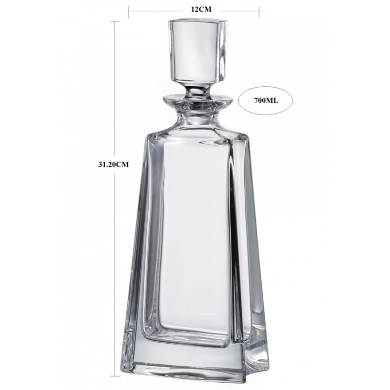 Καράφα Κρυστάλλινη Βοημίας 700ml (31,2x12εκ.) Flat ΚΜ230