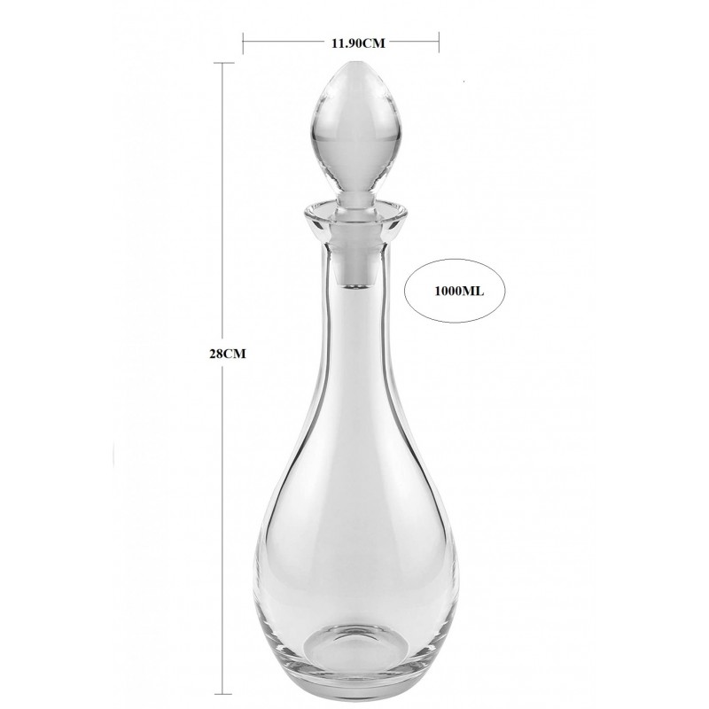 Καράφα Κρυστάλλινη Βοημίας 1000ml (11,9x28εκ.) ΚΜ290