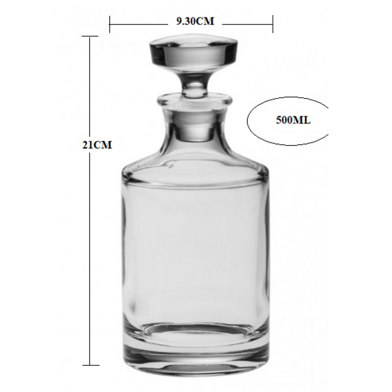 Καράφα Κρυστάλλινη Βοημίας 500ml (9,3x21εκ.) ΚΜ310