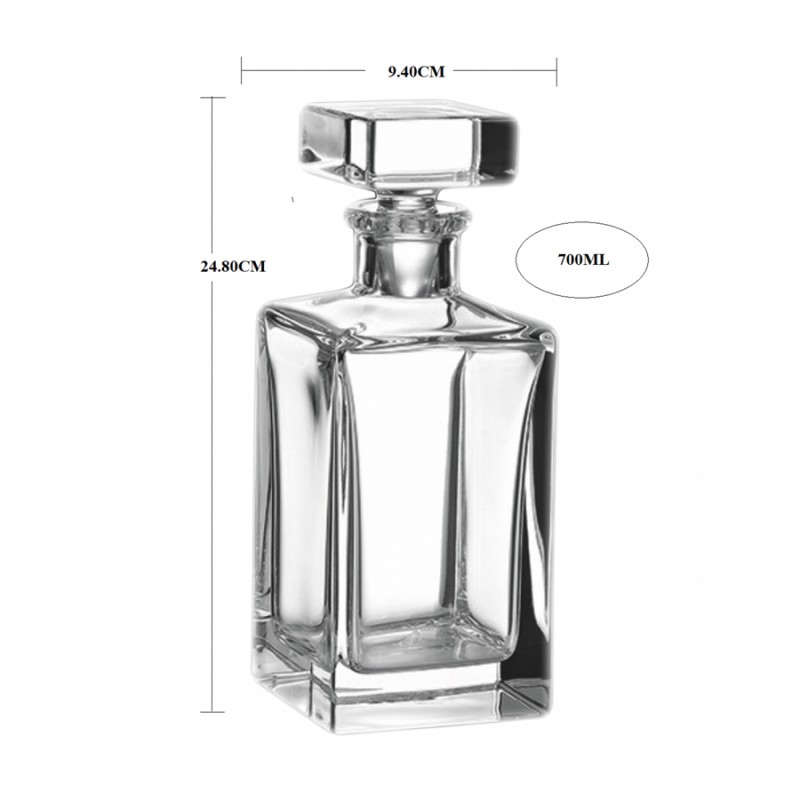 Καράφα Κρυστάλλινη Βοημίας 700ml (24,80x9,40εκ.) ΚΜ340