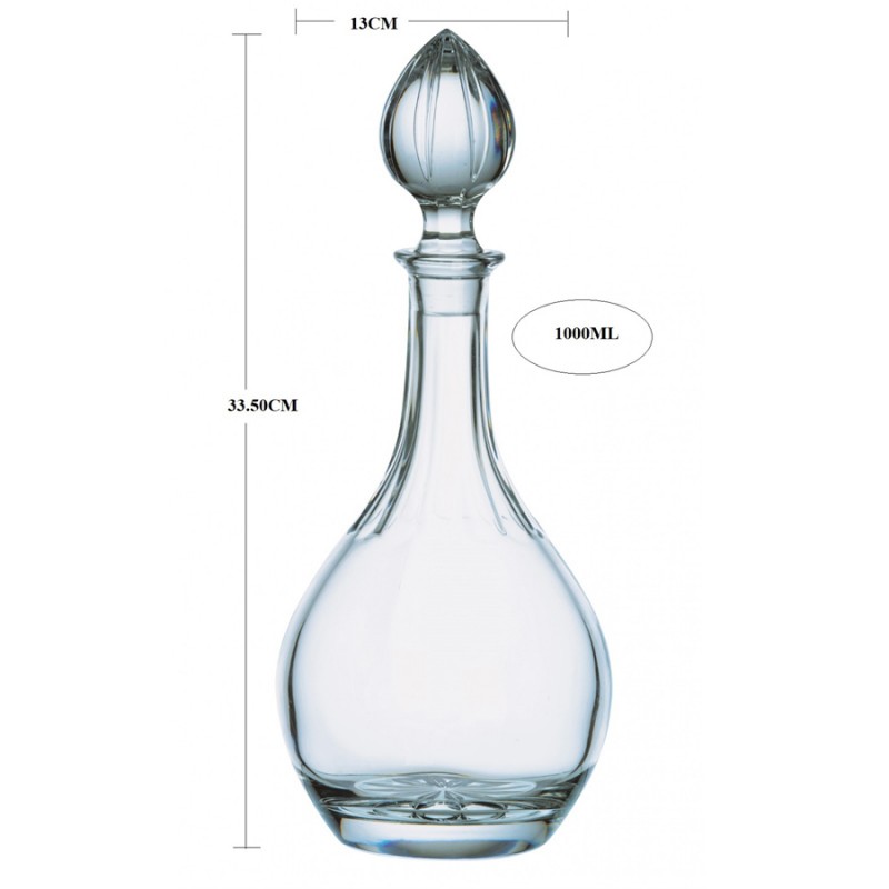 Καράφα Κρυστάλλινη Βοημίας 1000ml (13x33,5εκ.) ΚΜ440