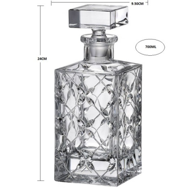 Καράφα Κρυστάλλινη Βοημίας 700ml (24x9.5εκ.) ΚΜ592 Heather