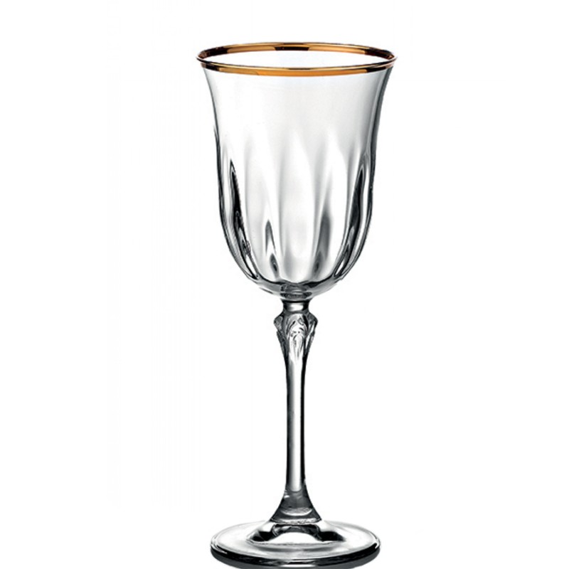 Κρυστάλλινο Ποτήρι Κρασιού Ludovica Gold ΚΠ470
