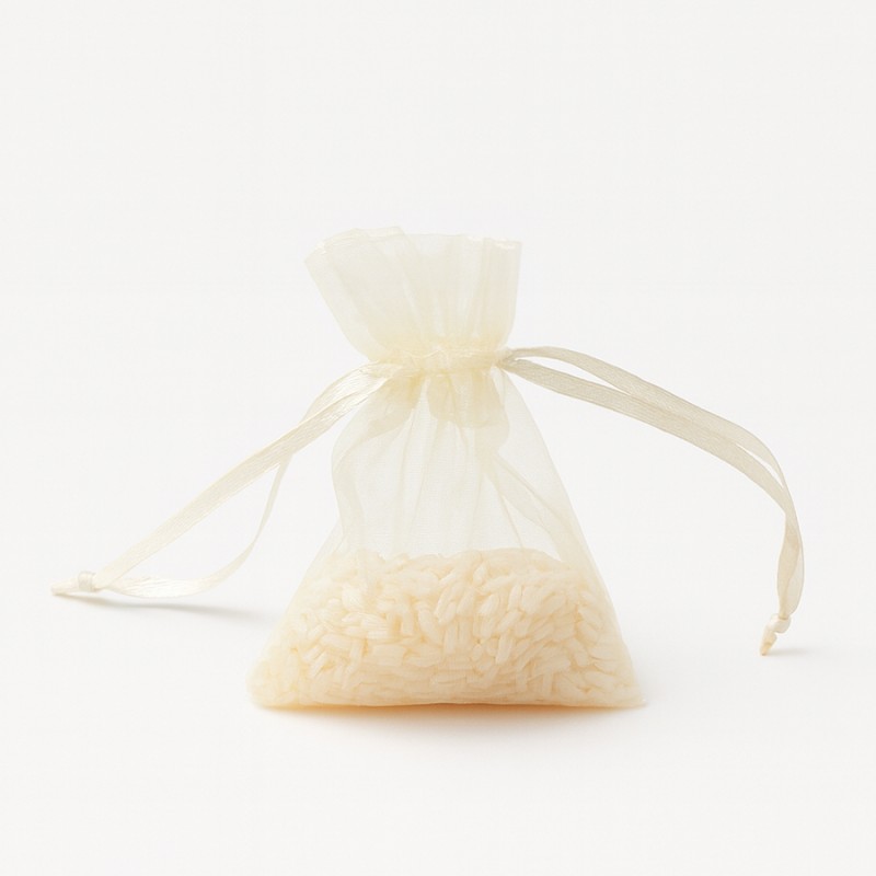 Πουγκί Οργάντζας 5x7,5εκ. Με Ρύζι