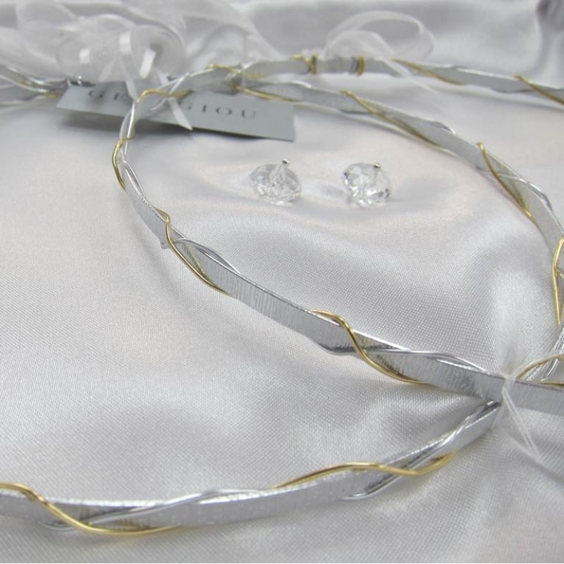 Στέφανα Γάμου Επάργυρα 7235