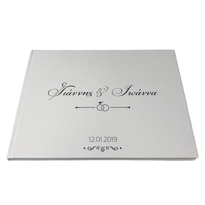 Βιβλίο Ευχών Γάμου CUS169 Λευκό