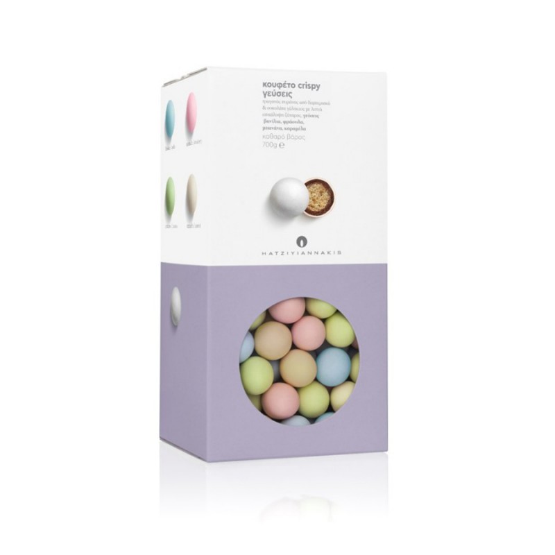 Κουφέτα Χατζηγιαννάκη - Crispy Twist Πολύχρωμο Ματ (3kg.) ≈1005τμχ.
