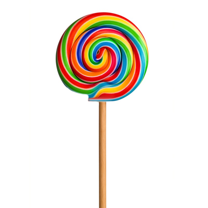 Γλειφιτζούρια Anna Lollipops - Σπιράλ Πολύχρωμο Βανίλια 27gr. (40τμχ.)