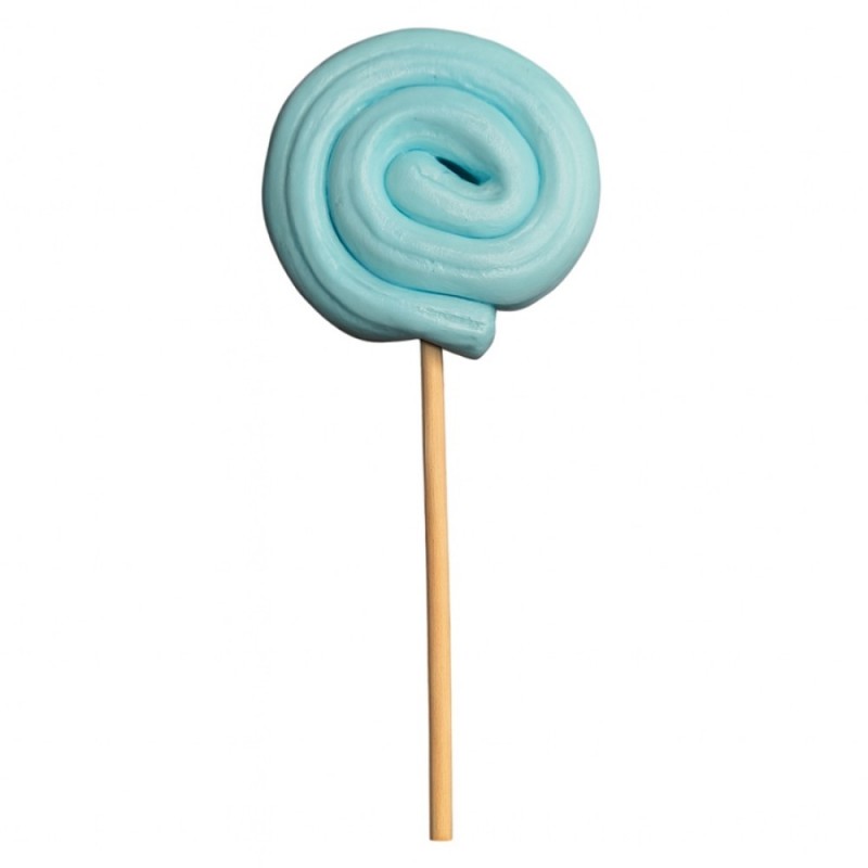 Γλειφιτζούρια Anna Lollipops - Σπιράλ Γαλάζιο Βανίλια 27gr. (40τμχ.)