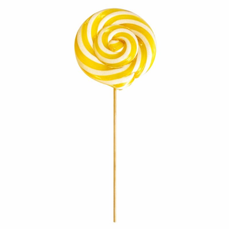 Γλειφιτζούρι Πιρουλέτα Camelot Κίτρινο – Μεγάλο 90gr (12τμχ.)