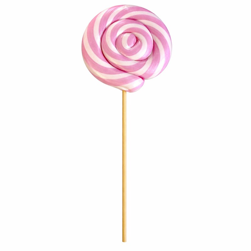 Γλειφιτζούρι Πιρουλέτα Camelot Ροζ – Μεγάλο 90gr (12τμχ.)