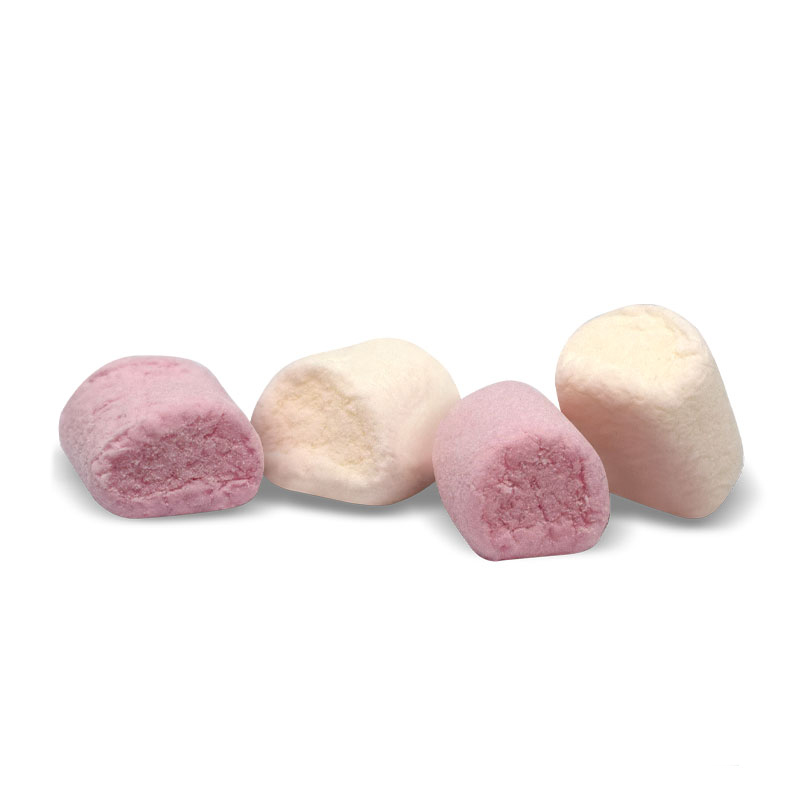 Marshmallow Ζαχαρωτά Relkon - Mini Λευκό-Ροζ Βανίλια (1kg.) ≈4.000τμχ.