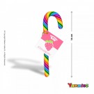 Γλειφιτζούρια Yammiez - Candy Cane Πολύχρωμο Φράουλα 14gr. (72τμχ.)