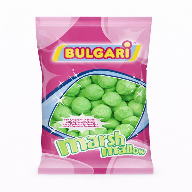 Marshmallow Ζαχαρωτά Bulgari - Golf Balls - Πράσινο (0.9kg.) ≈95τμχ.