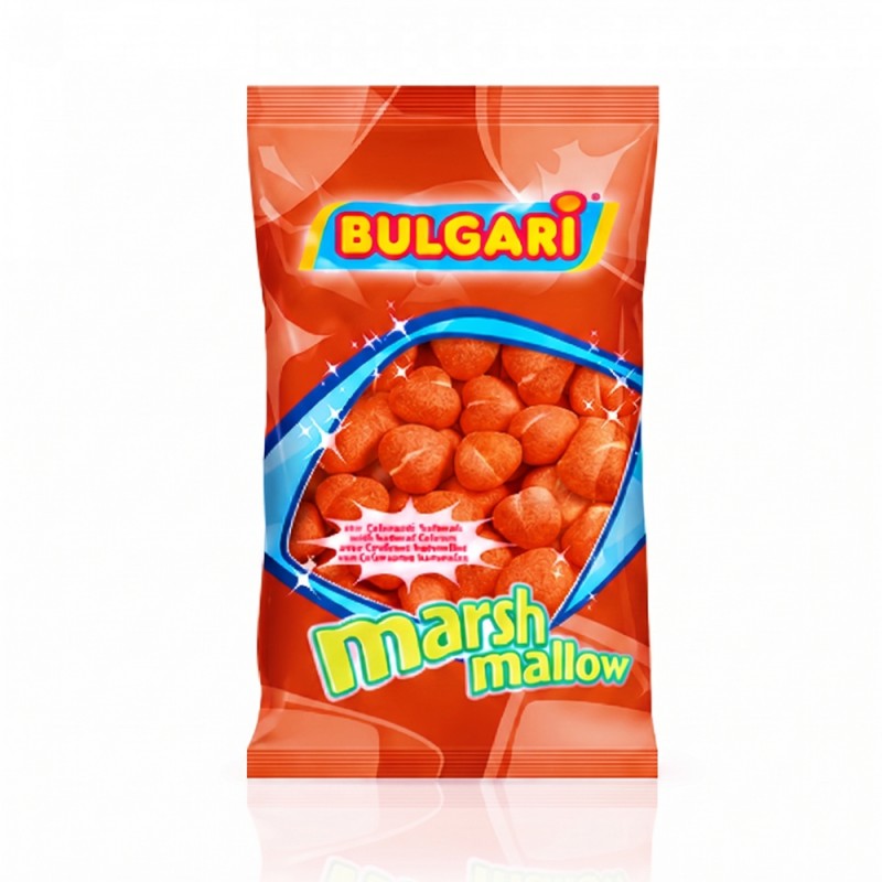Marshmallow Ζαχαρωτά Bulgari - Καρδιές - Κόκκινο (0.9kg.) ≈95τμχ.