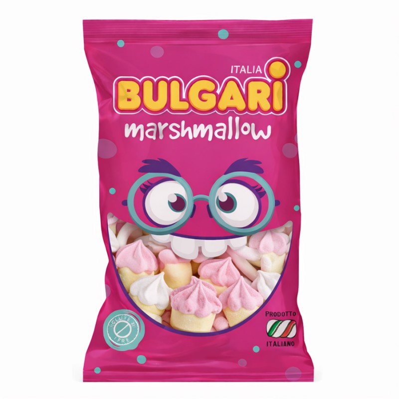 Marshmallow Ζαχαρωτά Bulgari - Κεκάκια - Mix (0.9kg.) ≈95τμχ.