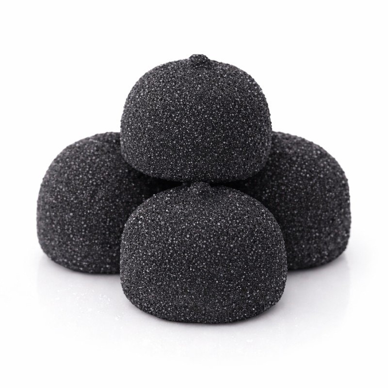 Marshmallow Ζαχαρωτά Bulgari - Golf Balls - Μαύρο (0.9kg.) ≈95τμχ.