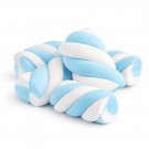 Marshmallow Ζαχαρωτά Bulgari - Twist Λευκό - Γαλάζιο - Βανίλια (1kg.) ≈250τμχ.