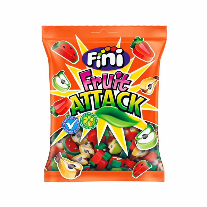 Ζελεδάκια Fini Fruit Attack 90gr. (12τμχ.)